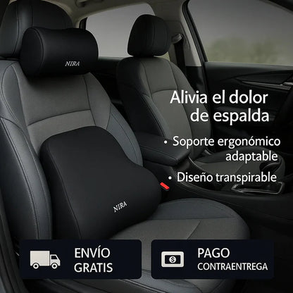 LumbarSoft - Soporte Lumbar y Cuello Para Carro 🚗💆